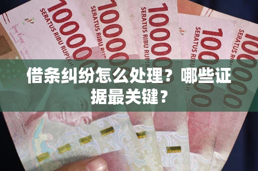 北京借条纠纷怎么处理？哪些证据最关键？