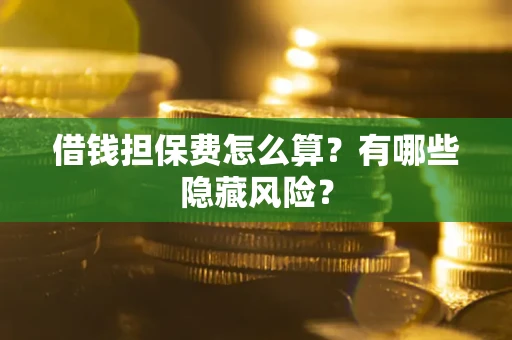 北京借钱担保费怎么算？有哪些隐藏风险？