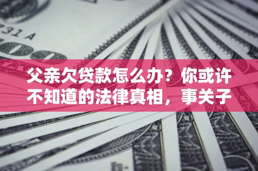 北京父亲欠贷款怎么办？你或许不知道的法律真相，事关子女未来