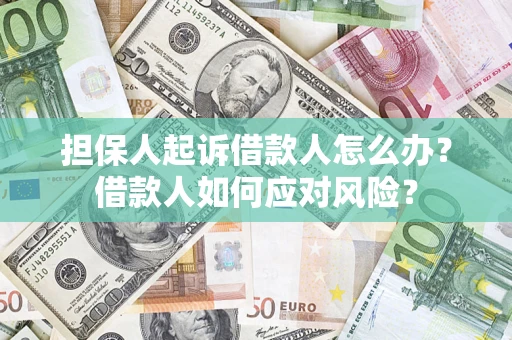 北京担保人起诉借款人怎么办？借款人如何应对风险？