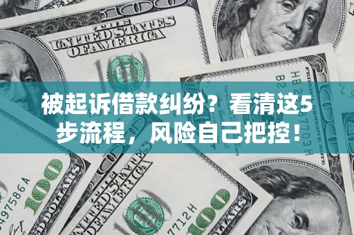 北京被起诉借款纠纷？看清这5步流程，风险自己把控！